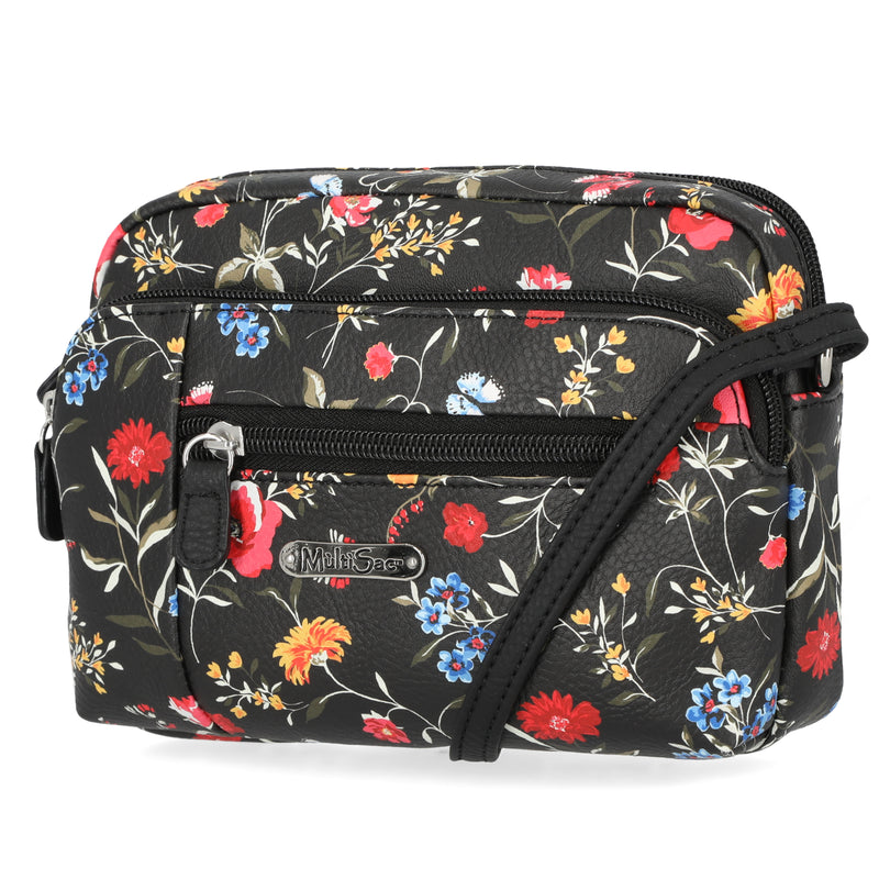 Mini Dynamic Crossbody Bag - Women's Crossbody Bags - MultiSac Handbags - Organizer Bags - Multiple Pockets - Ambrosia Floral