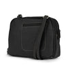 Zippy Triple Compartment Crossbody Bag - MultiSac Handbags - Women's Crossbody Bags - Multiple Pockets - Organizer Bags - Medium Crossbody Bag - Vegan Leather- Built in wallet with credit cart slots - Black Hunter