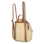 Adele Backpack - Women's Backpacks - MultiSac Handbags - Organizer Backpack - Gingham