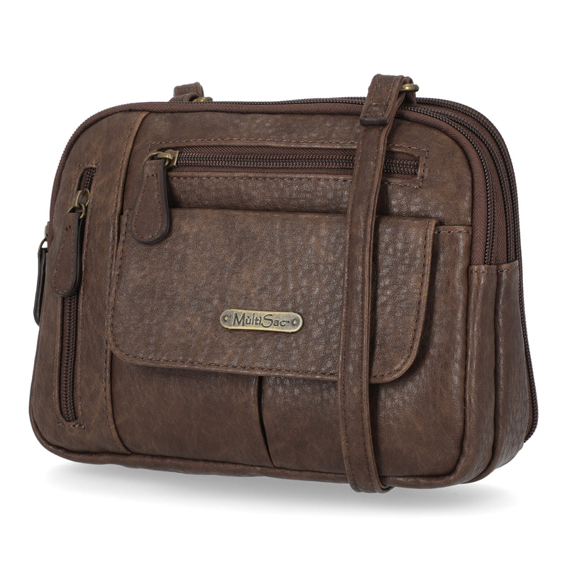 Zippy Triple Compartment Crossbody Bag – MultiSac Handbags