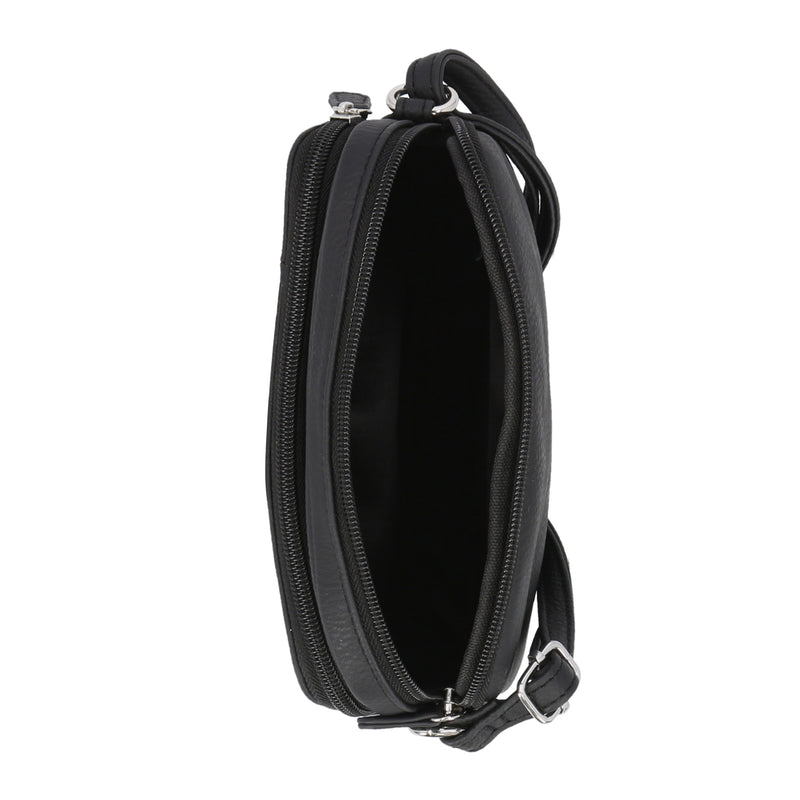 MultiSac New Wave Dot Print Vegan Leather Crossbody Handbag