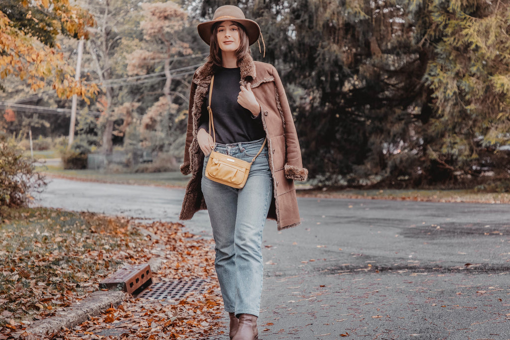 Women's Yellow Leather Mini bag with shoulder strap | Valextra