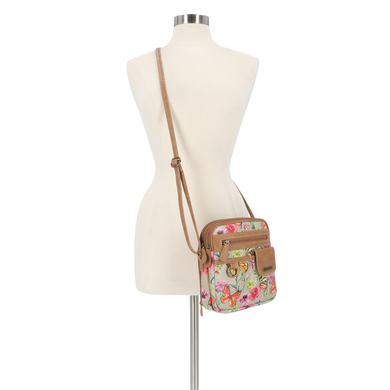 North South Zip Around Crossbody Bag