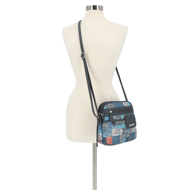 North South Zip Around Crossbody Bag