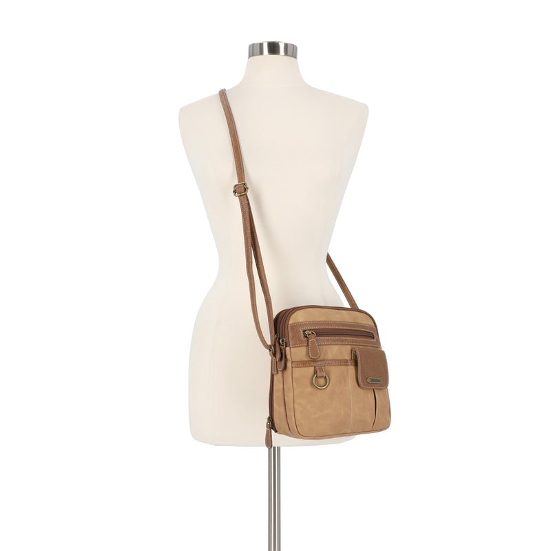 North South Zip Around Crossbody Bag