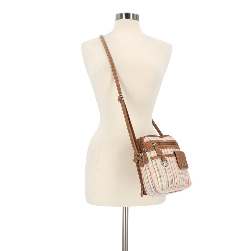 North South Zip Around Crossbody Bag
