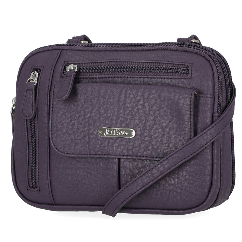 Zippy Triple Compartment Crossbody Bag – MultiSac Handbags