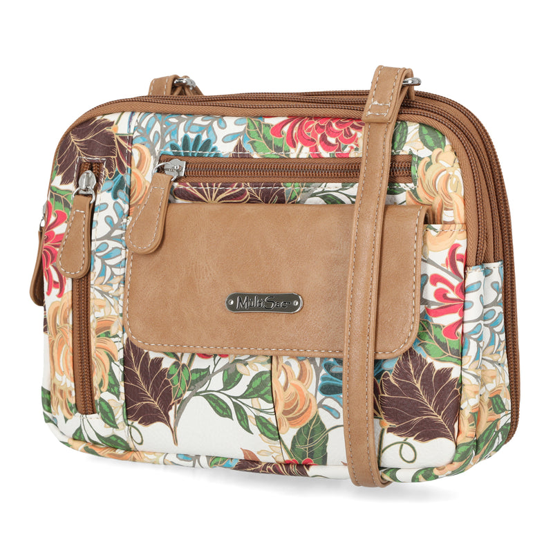 Zippy Triple Compartment Crossbody Bag