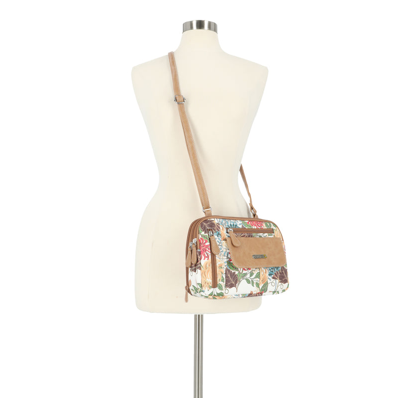 Zippy Triple Compartment Crossbody Bag