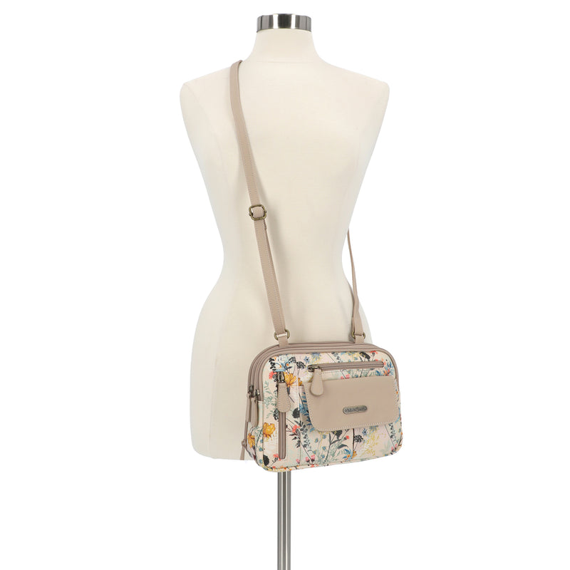 Zippy Triple Compartment Crossbody Bag