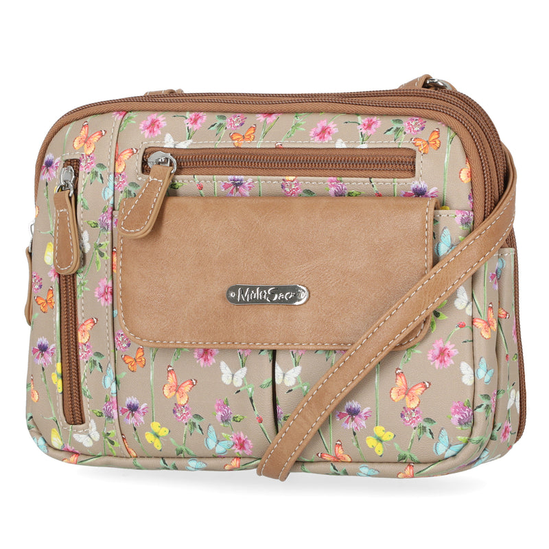 Zippy Triple Compartment Crossbody Bag - MultiSac Handbags - Women's Crossbody Bags - Multiple Pockets - Organizer Bags - Medium Crossbody Bag - Vegan Leather- Built in wallet with credit cart slotsZippy Triple Compartment Crossbody Bag - MultiSac Handbags - Women's Crossbody Bags - Multiple Pockets - Organizer Bags - Medium Crossbody Bag - Vegan Leather- Built in wallet with credit cart slots - Belladonna