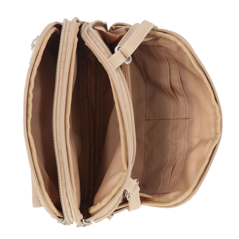 Zippy Triple Compartment Crossbody Bag