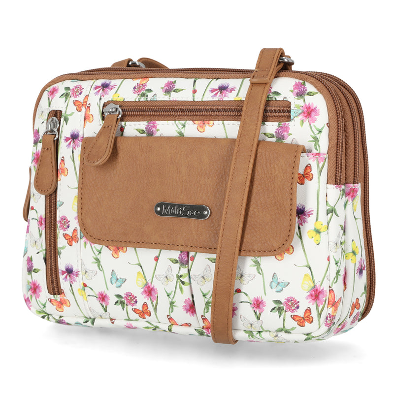Zippy Triple Compartment Crossbody Bag