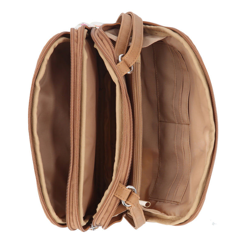 Zippy Triple Compartment Crossbody Bag