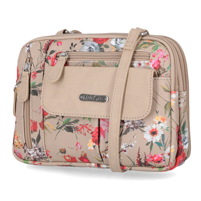 Zippy Triple Compartment Crossbody Bag