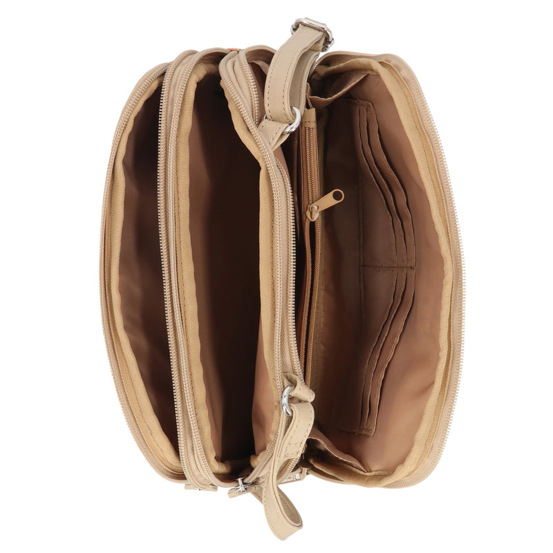 Zippy Triple Compartment Crossbody Bag