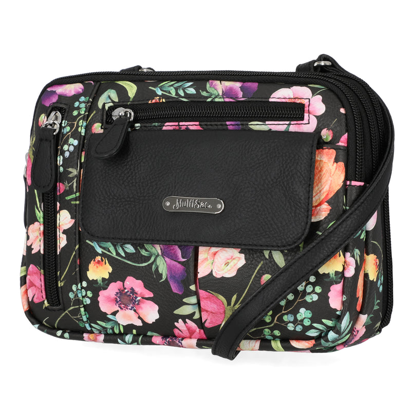Zippy Triple Compartment Crossbody Bag