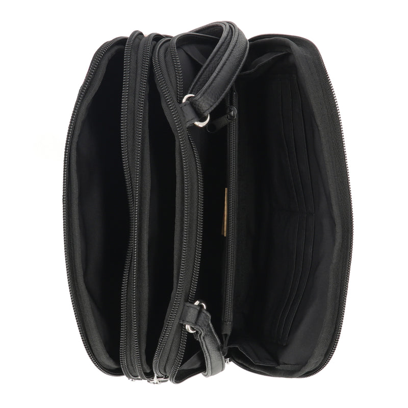 Zippy Triple Compartment Crossbody Bag