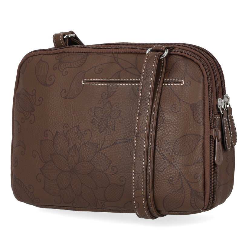 Zippy Triple Compartment Crossbody Bag