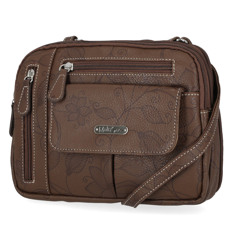 Zippy Triple Compartment Crossbody Bag