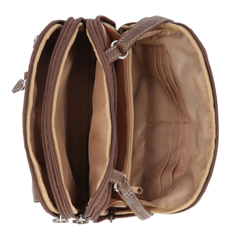 Zippy Triple Compartment Crossbody Bag
