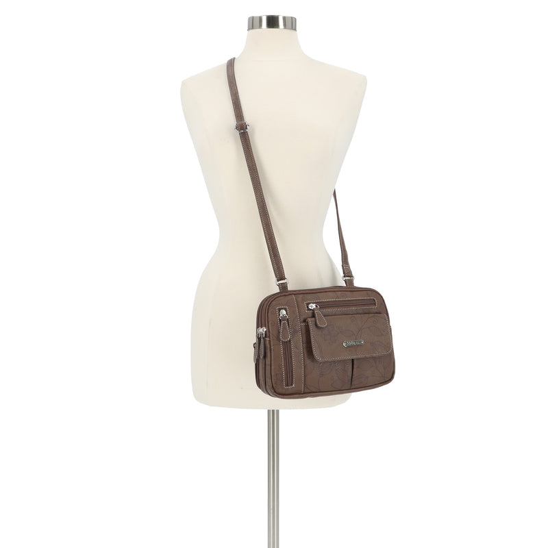 Zippy Triple Compartment Crossbody Bag