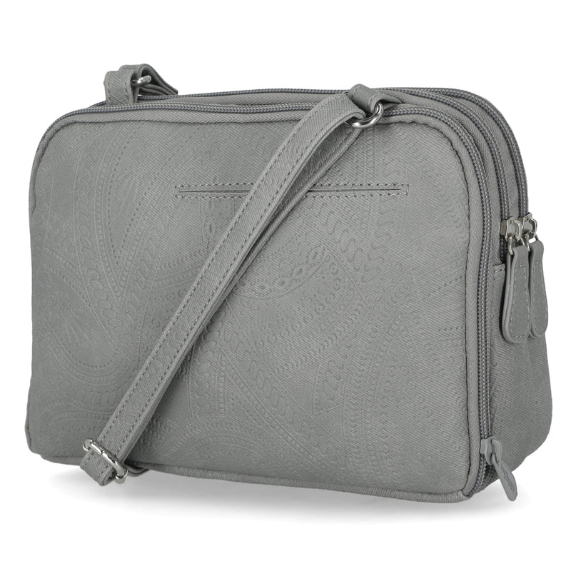 Zippy Triple Compartment Crossbody Bag