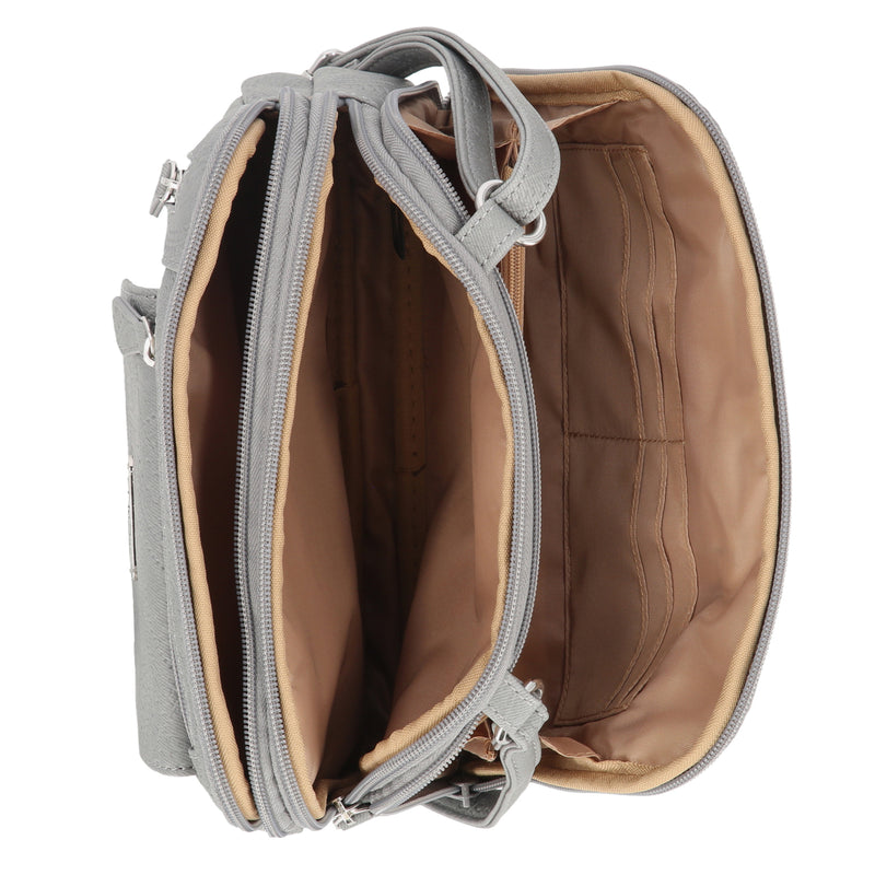 Zippy Triple Compartment Crossbody Bag