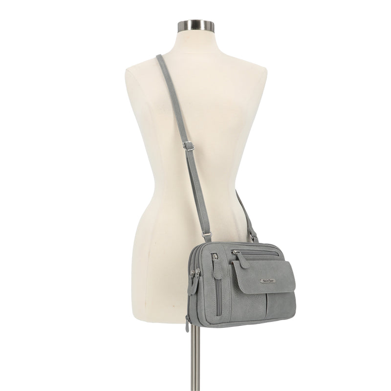 Zippy Triple Compartment Crossbody Bag