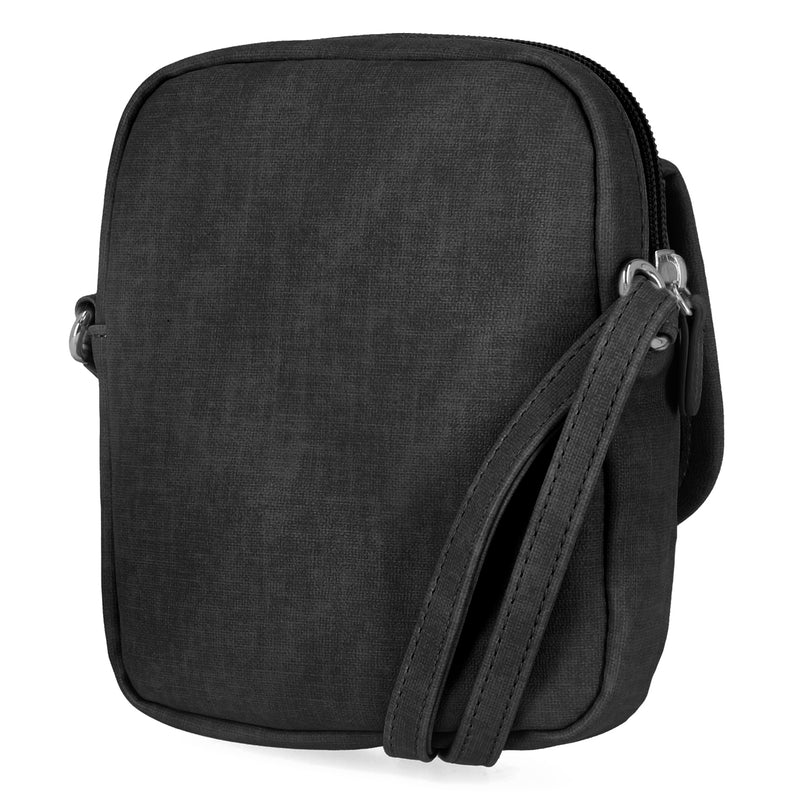 MultiSac Handbags - Women's Handbags - Organizer Bags - Vegan Leather Bags - Small Crossbody Bags - Micro Everest Crossbody Bag - Black
