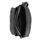 MultiSac Handbags - Women's Handbags - Organizer Bags - Vegan Leather Bags - Small Crossbody Bags - Micro Everest Crossbody Bag - Black