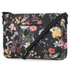 Summerville East West Crossbody Bag - MultiSac Handbags - Women's Crossbody Bags - Multiple Pockets - Organizer Bags - Medium Crossbody Bag - Vegan Leather - black vienna floral 