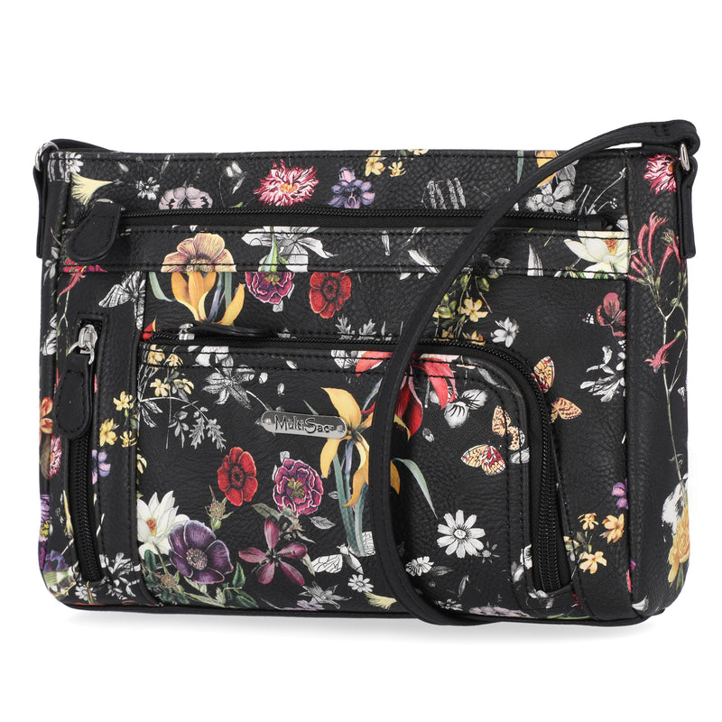 Women's Floral Black Handbags, Bags