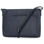 Navy blue patterned handbag with multiple pockets Multisac Handbag Geo Diamond 