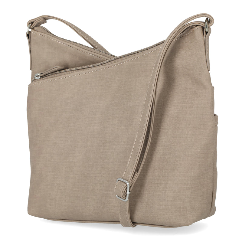 Vista Crossbody Bag - MultiSac Handbags - Women's Crossbody Bags - Multiple Pockets - Organizer Bags - Medium Crossbody Bag - Vegan Leather - Shiitake