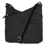 Vista Crossbody Bag - MultiSac Handbags - Women's Crossbody Bags - Multiple Pockets - Organizer Bags - Medium Crossbody Bag - Vegan Leather - Black Hunter