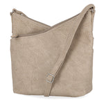 Vista Crossbody Bag - MultiSac Handbags - Women's Crossbody Bags - Multiple Pockets - Organizer Bags - Medium Crossbody Bag - Vegan Leather - Taupe
