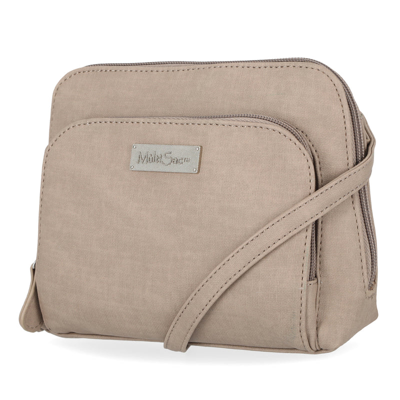 MultiSac Handbags - Women's Handbags - Organizer Bags - Vegan Leather Bags - Small Crossbody Bags -Davis Crossbody Bag - Shiitake