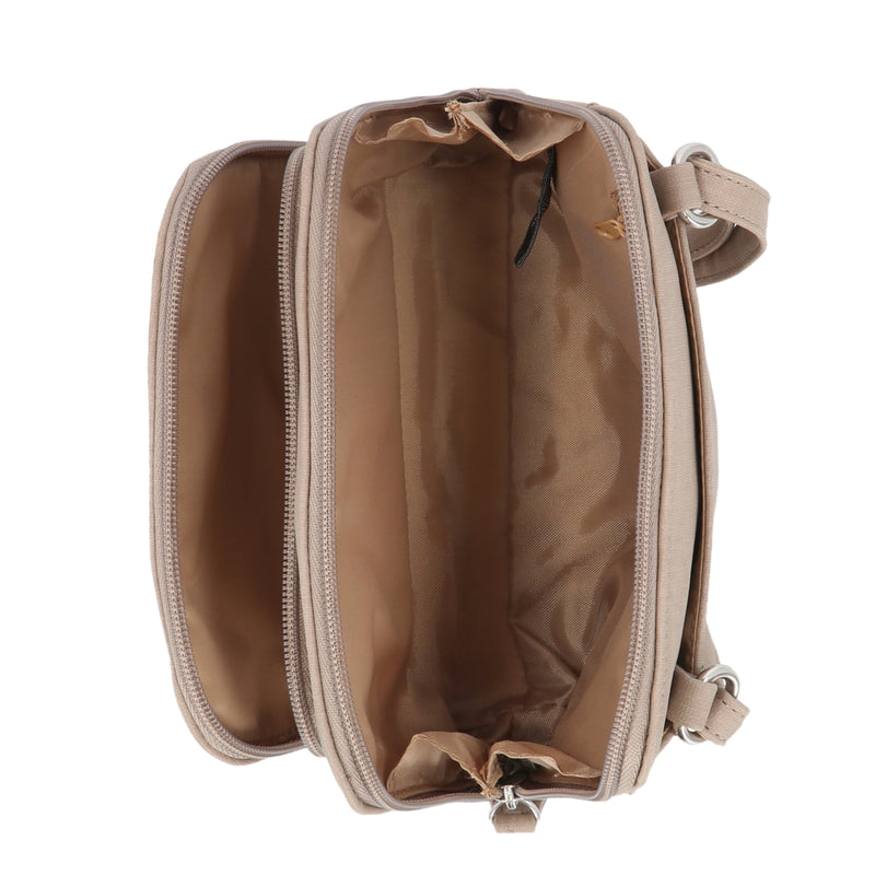 MultiSac Handbags - Women's Handbags - Organizer Bags - Vegan Leather Bags - Small Crossbody Bags -Davis Crossbody Bag - Shiitake