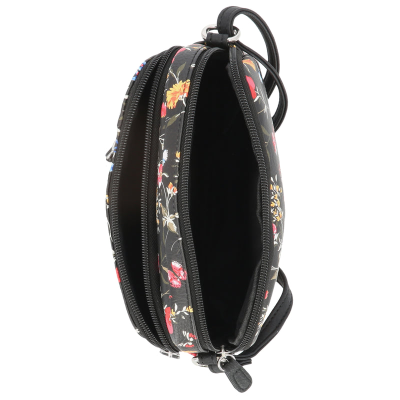 Mini Dynamic Crossbody Bag - Women's Crossbody Bags - MultiSac Handbags - Organizer Bags - Multiple Pockets - Ambrosia Floral