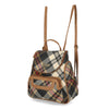 Major Backpack - Women's Backpacks - Organizer Backpacks - Vegan Leather Backpacks - Multiple Pockets and Compartments - bexley plaid 