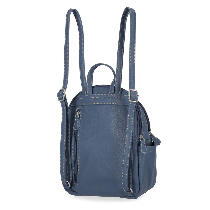Adele Backpack - Women's Backpacks - MultiSac Handbags - Organizer Backpack -  denim austin