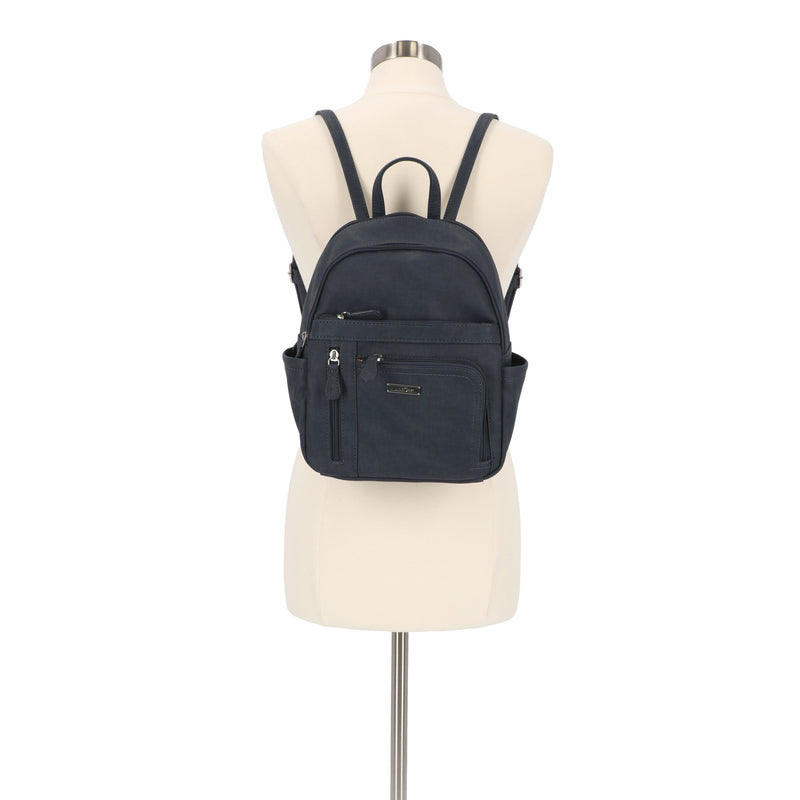 Adele Backpack - Women's Backpacks - MultiSac Handbags - Organizer Backpack - Indigo