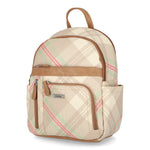Adele Backpack - Women's Backpacks - MultiSac Handbags - Organizer Backpack - bexley plaid vanilla