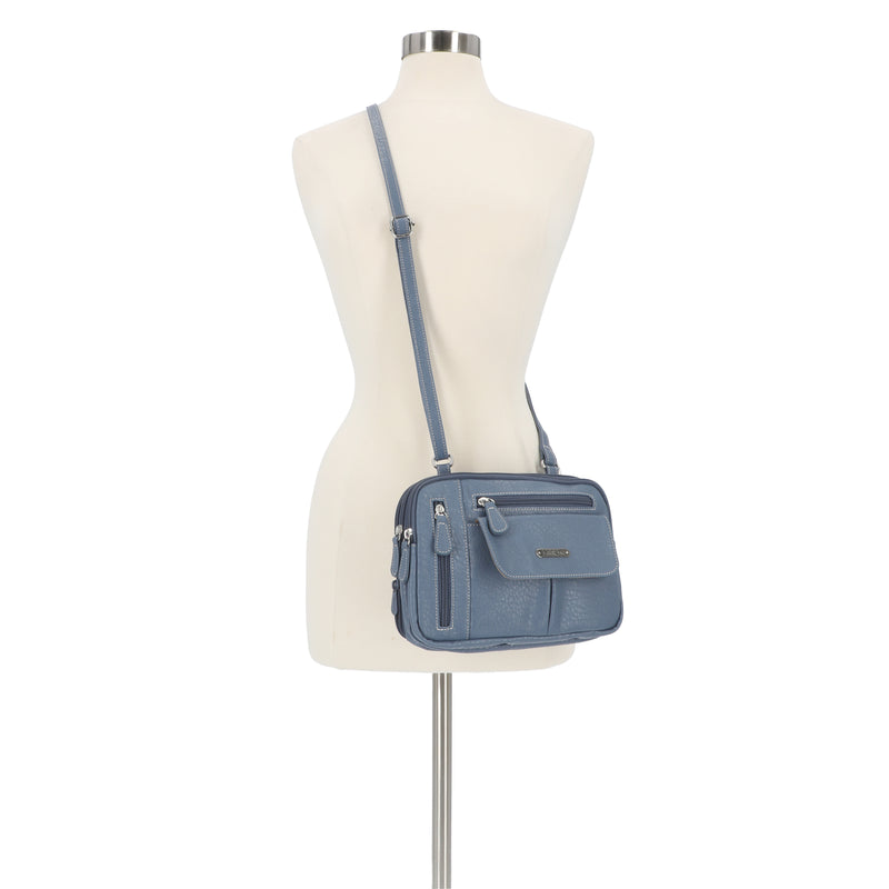 Zippy Triple Compartment Crossbody Bag 🧼 – MultiSac Handbags