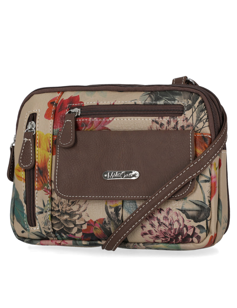Zippy Triple Compartment Crossbody Bag