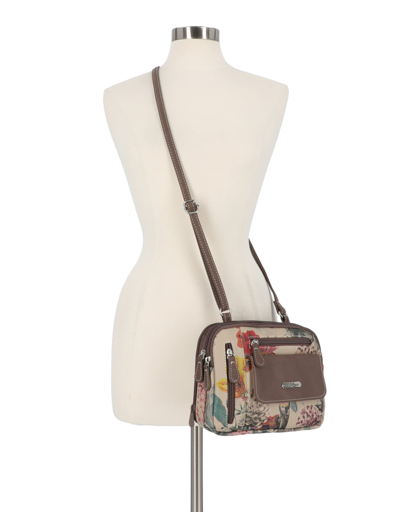 Zippy Triple Compartment Crossbody Bag