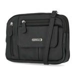 Zippy Triple Compartment Crossbody Bag - MultiSac Handbags - Women's Crossbody Bags - Multiple Pockets - Organizer Bags - Medium Crossbody Bag - Vegan Leather- Built in wallet with credit cart slotsZippy Triple Compartment Crossbody Bag - MultiSac Handbags - Women's Crossbody Bags - Multiple Pockets - Organizer Bags - Medium Crossbody Bag - Vegan Leather- Built in wallet with credit cart slots -  black hunter 