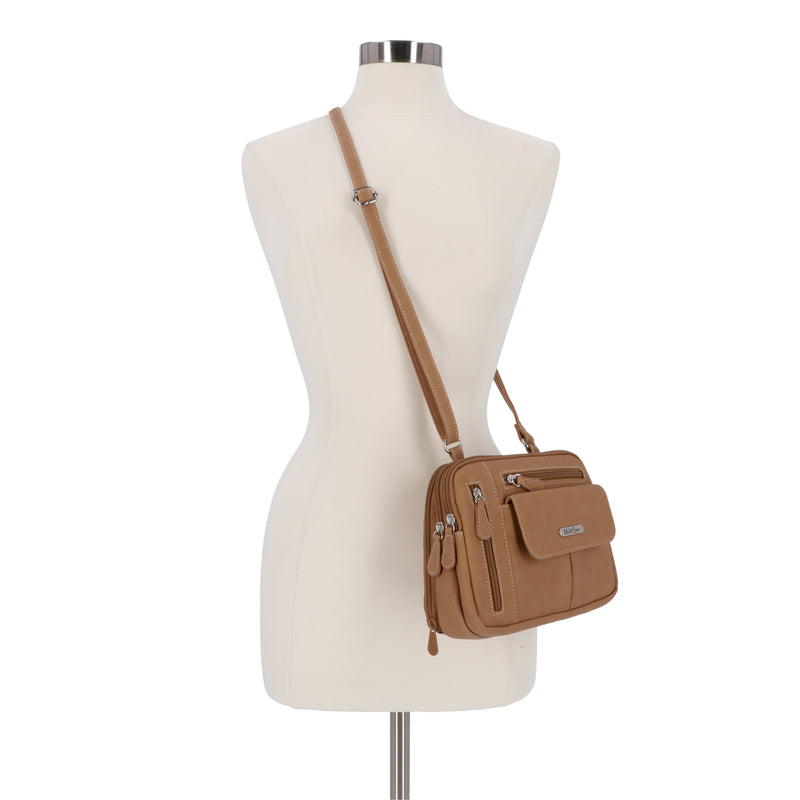 Zippy Triple Compartment Crossbody Bag – MultiSac Handbags