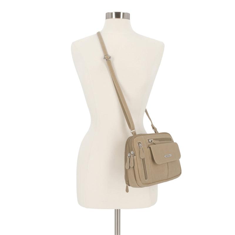 Zippy Triple Compartment Crossbody Bag 🧼 – MultiSac Handbags